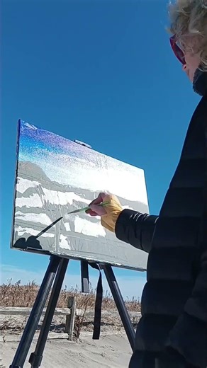 En Plein Aire Painting Ocean City NJ #thart #capemaymurals #art #Painting