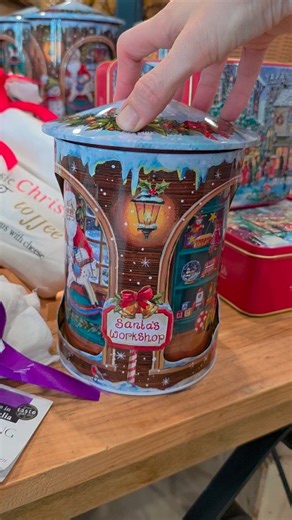It's hard to believe, but there are only 63 sleeps until Christmas! 🎄🎅 Aaaand... Christmas stock has started arriving in store! We are absolutely in LOVE with these @grandmawilds rotating, musical biscuit tins 😍 They are so festive and fun, and the perfect gift! | The Corner Patch