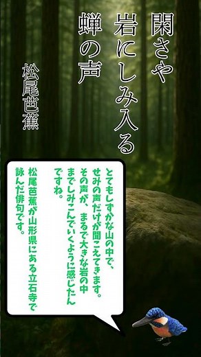 閑さや岩にしみ入る蝉の声｜松尾芭蕉【やさしい俳句解説】