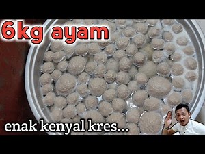 How to make 6kg chicken meatballs mixed with 1.5kg of offal and tofu meatballs