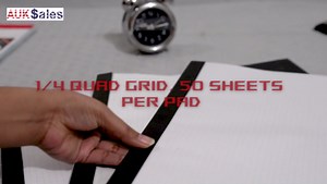 AUKSales TOP Sturdy Graph Desk Pad (Pack of 1), 22"x17", 1/4 Quad Grid, 50 Sheets Per Pad, Precise Notetaking, Sketching, Ideal for Engineers, Architects, Designers, Mathematician & Draftsmen