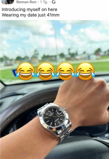 Der typische Datejust Panzer mit 10cm Dicke😂 #rolex #datejust #watchcheck