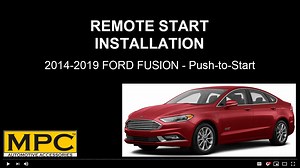 Watch Remote Start Installation Video For 2014-2019 Ford Fusion on Amazon Live