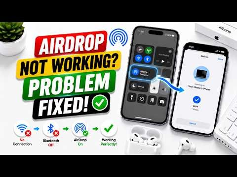 AirDrop Not Working Problem Fixed | Fix in seconds!