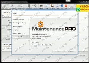 Hitachi Construction Machinery MaintenancePRO MPDr Ver 3.0 | Y-TECH AUTO SERVICE
