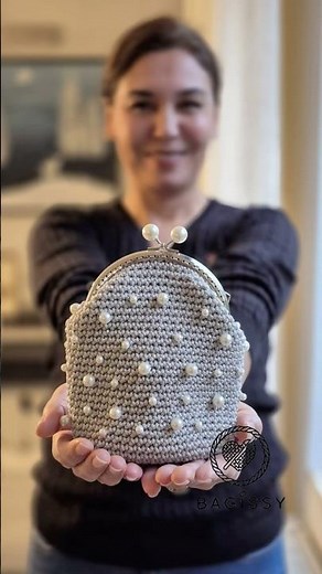 İncili Mini Örgü Çanta ✨😍🧶 | Pearl Crochet Bag 🧶✨ #örgü #crochet
