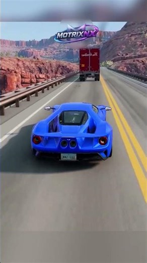Which Sports Car Survives Overtaking a Truck 😱#shortsvideo
