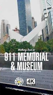 Walking Tour 4K at 9/11 MEMORIAL & MUSEUM, HUDSON PARK, New York, NY, USA 🇺🇸 | UrbanPOV 4K #pov