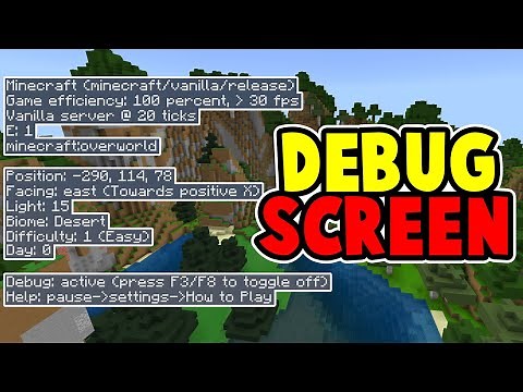USEFUL Minecraft Debug Screen Addon on Minecraft Bedrock!