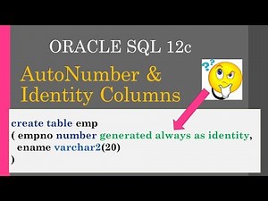 AutoNumber & Identity Columns in oracle / arabic