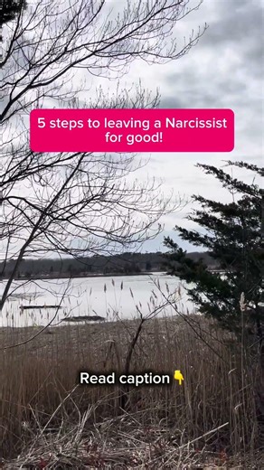 Here are 5 steps to leaving a Narcissist for good…..