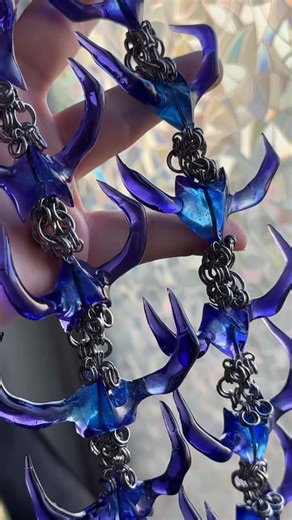 succubless | Still working on connecting jump rings, but obsessed ⛓️✨ #handmadejewelry #resin | Instagram