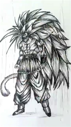 Goku super saiyan infinity speed drawing #shorts #drawing #anime #sketch #gokuart #gokudrawing #draw