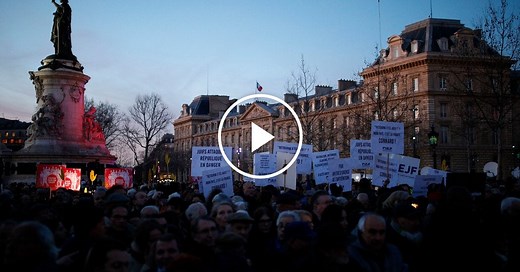 Scores Rally Against Anti-Semitism in France