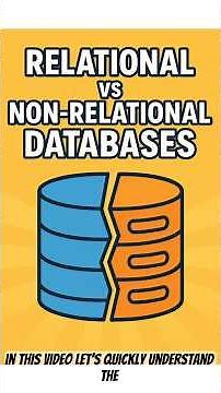 What are the differences between Relational and Non Relational databases. #dbms