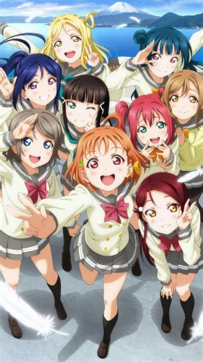 animeop on Instagram: "●Anime Love Live! Sunshine!! (ラブライブ！サンシャイン!! - Rabu Raibu! Sanshain!!) ●Opening Song OP: “Aozora Jumping Heart” by Aqours (2016) ●Synopsis Chika Takami is a high school student at Uranohoshi Girls' High School who becomes inspired by the legendary idol group μ's. Determined to save her small seaside school from closing down, she decides to form her own school idol group called Aqours. Along with her friends and classmates, Chika navigates the challenges of the idol world, 