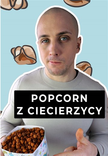 Popcorn z ciecierzycy! 🍿 Zwykły popcorn jest w porządku - jeśli to nie jest ten przesolony z kina, ale popcorn z ciecierzycy jest jeszcze lepszy! 🫡 To nie tylko smaczna przekąska do filmu, ale też źródło sycącego i bardzo zdrowego roślinnego białka! #popcorn #ciecierzyca #pomysłnastrączki 🧠 Źródło: Begum N et al. Nutritional composition, health benefits and bio-active compounds of chickpea (Cicer arietinum L.). Front Nutr. 2023;10.