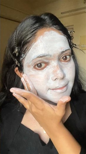 First Time Facial At Home 🤩✨ #skincare #facial #glowingskin