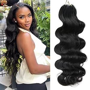 Body Wave Crochet Human Hair Knotless Pre-Separated Braid Virgin Human Hair With String Pre-Looped Reusable Feather Crochet Hair Extensions 16Inch 60g 50Strands
