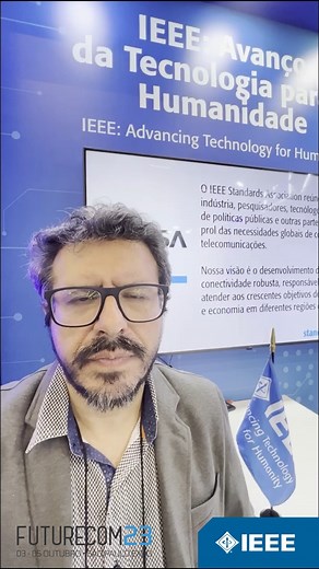 Earlier this month, #IEEE participated at Futurecom 2023, the largest technology, innovation and digital transformation event in Latin America. Impact Creator Jéferson Nobre was one of many IEEE members featured at the event, speaking in a panel titled "IEEE Talk Show: Main Technological Trends for 2024." Watch the video to hear his insights from the event. | IEEE