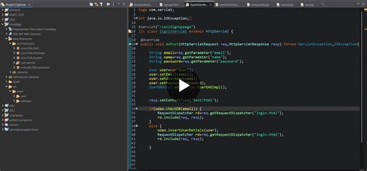 #java #backenddevelopment #jdbc #servlets #mysql #webdevelopment #mvc #fooddeliveryapp #learningbydoing | S. Harshith