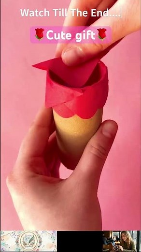 Realistic DIY Paper Rose: PERFECT Handmade Gift [5-Minute Craft - Only Scissors & Glue] #diyshorts
