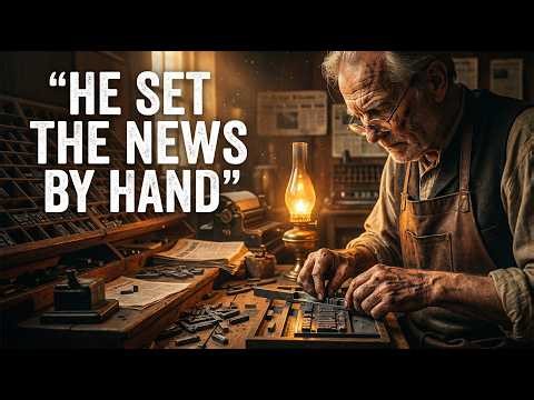 THE TYPESETTER WHO HELD AN ENTIRE NEWSPAPER IN HIS HANDS — GONE IN ONE GENERATION