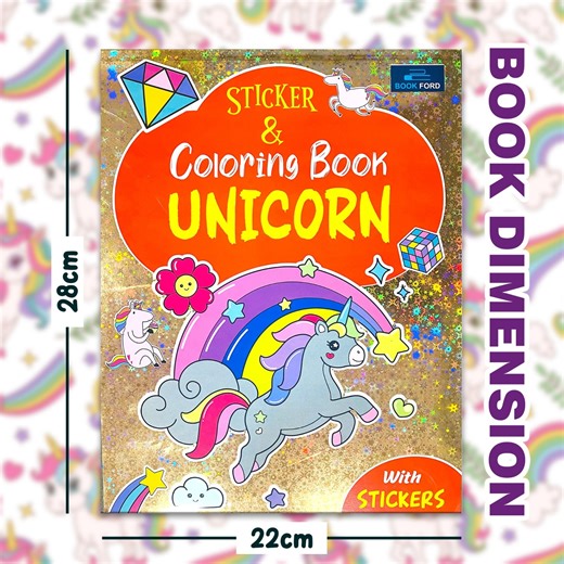 BookFord Publications on Instagram: "Add magic and creativity to your child’s playtime with the Unicorn Sticker & Coloring Book for Kids by Bookford Publications 🦄✨ This fun-filled book features cute unicorn illustrations, colorful stickers and easy coloring pages that boost creativity, imagination, color recognition and hand-eye coordination. #BookfordPublications #UnicornBook #StickerAndColoring #KidsActivityBook #ColoringBookForKids #CreativeKids #FunLearning #ToddlerActivities"
