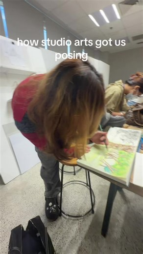 Art Students' Unique Poses: A Journey in Studio Arts