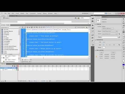 How to Use Mouse Events in Adobe Flash
