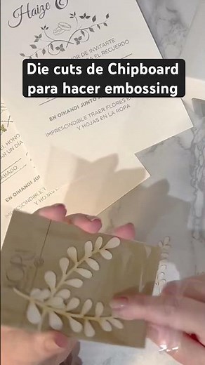 Easy invitations with Canva+Foil+Embossing without a folder