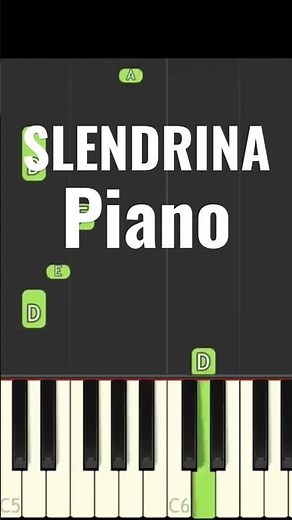 How To Play Slendrina theme on piano #granny #slendrina