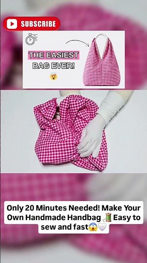I Made This Cute Handbag in Just 20 Minutes! 😱 Easy Sewing Project #sewing #diybag