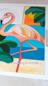 Watch to see every stage of this glass art production - from the design, choosing the art glass, and cutting each piece, then kiln work - to the final glass artwork on display This is the story of 'Flamboyance' fused glass artwork 😊 Do let me know if you enjoy the story ... or if you'd like to know more about this work. | Glass Art by Linda