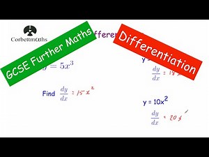 Differentiation - GCSE Further Maths - Corbettmaths