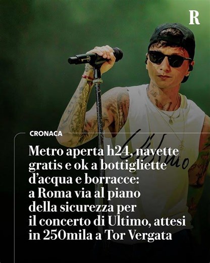Ultimo, ecco il piano della sicurezza (con la metro aperta h24) per i 250mila di Tor Vergata