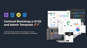 Bootstrap 5 Admin Template - Bootstrap 5 Contrast PRO Library and Template