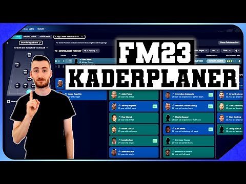 FM23: This is how the squad planner works!