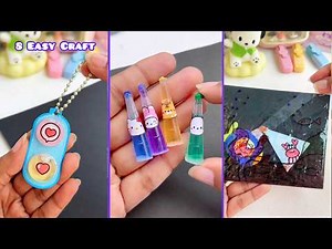 8 Easy craft ideas / miniature craft / how to make / DIY school project / Helena's Craft