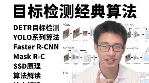 7天速通目标检测经典算法！YOLO全系列、DETR、SSD、Faster R-CNN、Mask R-C等等，手把手带你复现经典算法，掌握论文与代码的核心要诀！