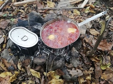 US mess kit-cooking cowboy beans part1