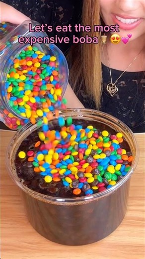 Let’s eat the most expensive boba… #food #eating #mukbang #dessert #chocolate