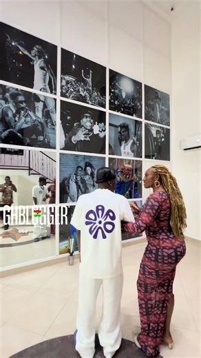 Shatta Wale takes Wendy Shay on an exclusive tour of his multi-million dollar mansion, leading her into his iconic Wall of Fame — a sacred space where he honors the legends, idols, and gurus who shaped his musical journey. A powerful blend of legacy, respect, excellence, and greatness. When icons celebrate icons. 🇬🇭✨🔥 @Wendy Shay @Shatta wale @Hisense #goviral #wendyshay #fyp #viralvideos