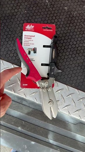 How to Use the Malco C4R Downspout Crimper to Join Downspout Sections #gutterinstallation #gutterall