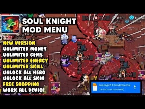 SOUL KNIGHT MOD MENU 8.1.0 NEW 2026- Soul Knight Mod Apk Unlimited Money &Unlock All Character💥