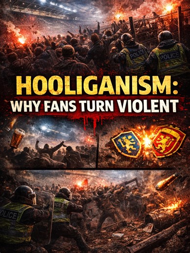 Hooliganism Learn about hooliganism in sport for GCSE PE — what it is, why it happens, and how it affects players, fans, and clubs. This video explains the social causes of hooliganism and the measures used to reduce violence and improve safety so sport can be enjoyed by everyone. Why do you think some fans let rivalry go too far in sport? #sport #football #hooligans #PE #law