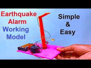earthquake alarm working model for science exhibition or fair - disaster management | DIY pandit