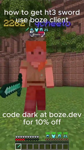 how to get ht3 sword use boze client #minecraft #2b2t #cpvp #pvp #cheats #drdonut #hackclient