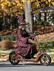 She rides on a witch’s broom 🧹 | Artistic Imaginings