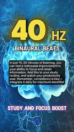Study Music For Concentration 🧠 40 Hz BINAURAL Beats